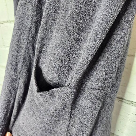 Barefoot Dreams Cozychic Ultra Lite Short Sleeve Long Cardigan Gray Sz Medium - Picture 5 of 12